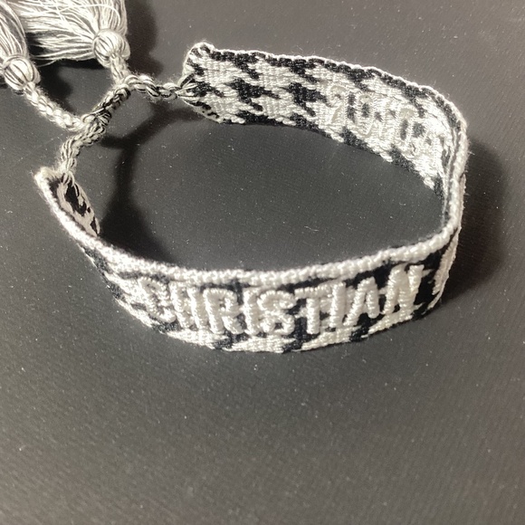 Dior Jewelry - Dior J’ADIOR Black and White Embroidered Friendship Bracelet